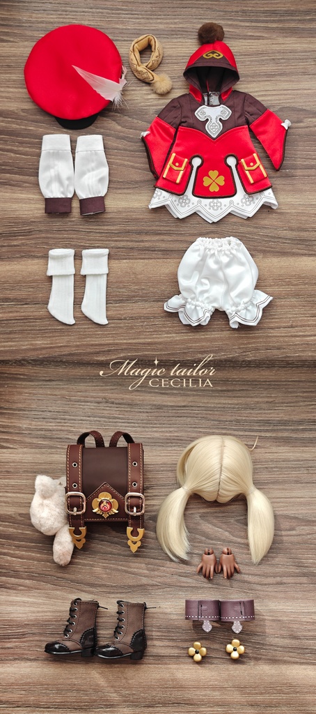 N*x様 Magic tailor Cecilia 原神 バーバラ ドール衣装 Magic tailor