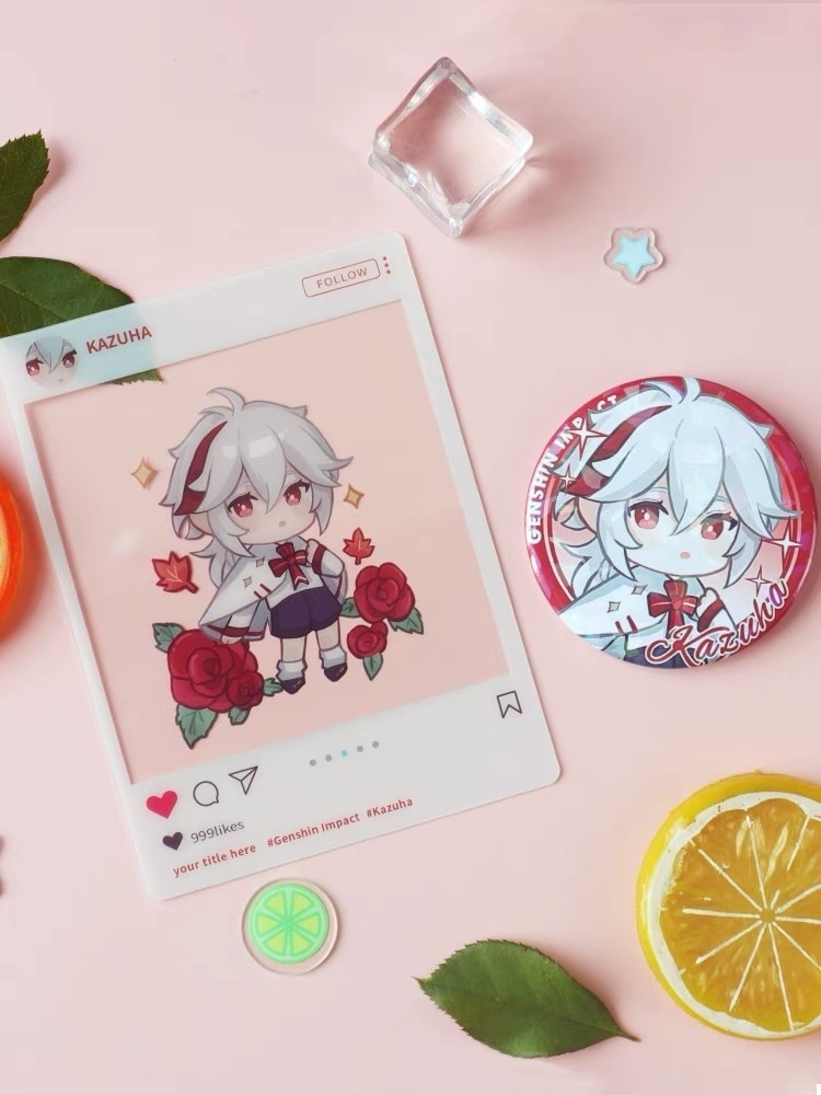 楓原万葉 立ち絵缶バッジ65個 原神 イメージキャラ楓原万葉
