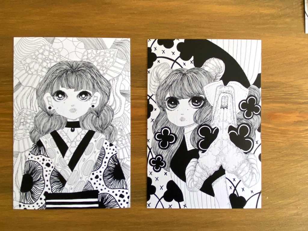 ポストカード6枚セット【モノクロ】 - Rena Tsuki Online Store - BOOTH