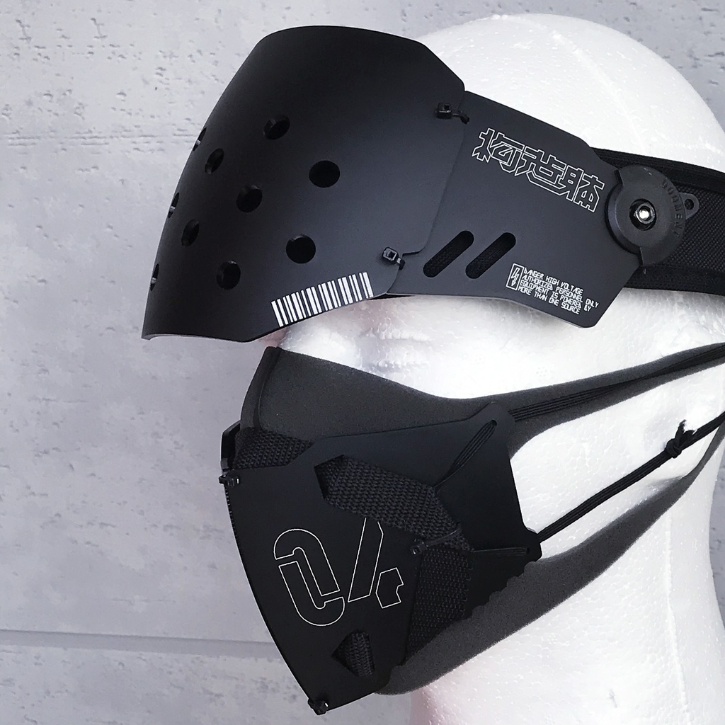 フェイスシールドユニット（ハーフ/マットブラック） - 中央町戦術工芸