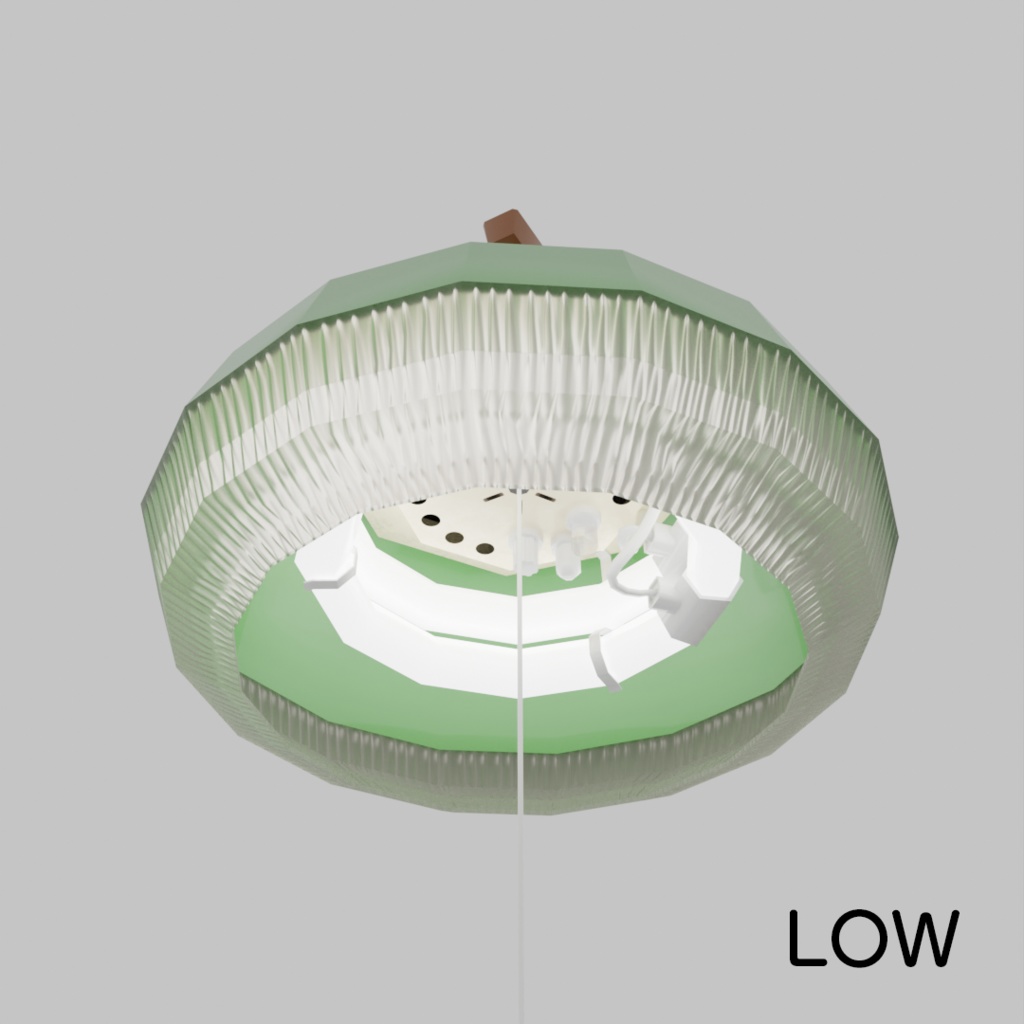 昭和レトロ ペンダントライト 蛍光灯 吊り下げ 3Dモデル】レトロポップ