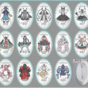 ホロ加工缶バッジD＜asteroid：巡音ルカ＞ - Rella Artworks / 不安定+