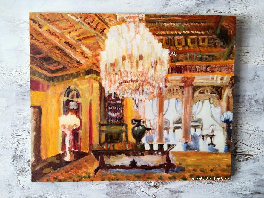 50×61㎝「シャンデリア2」油彩・原画・F12