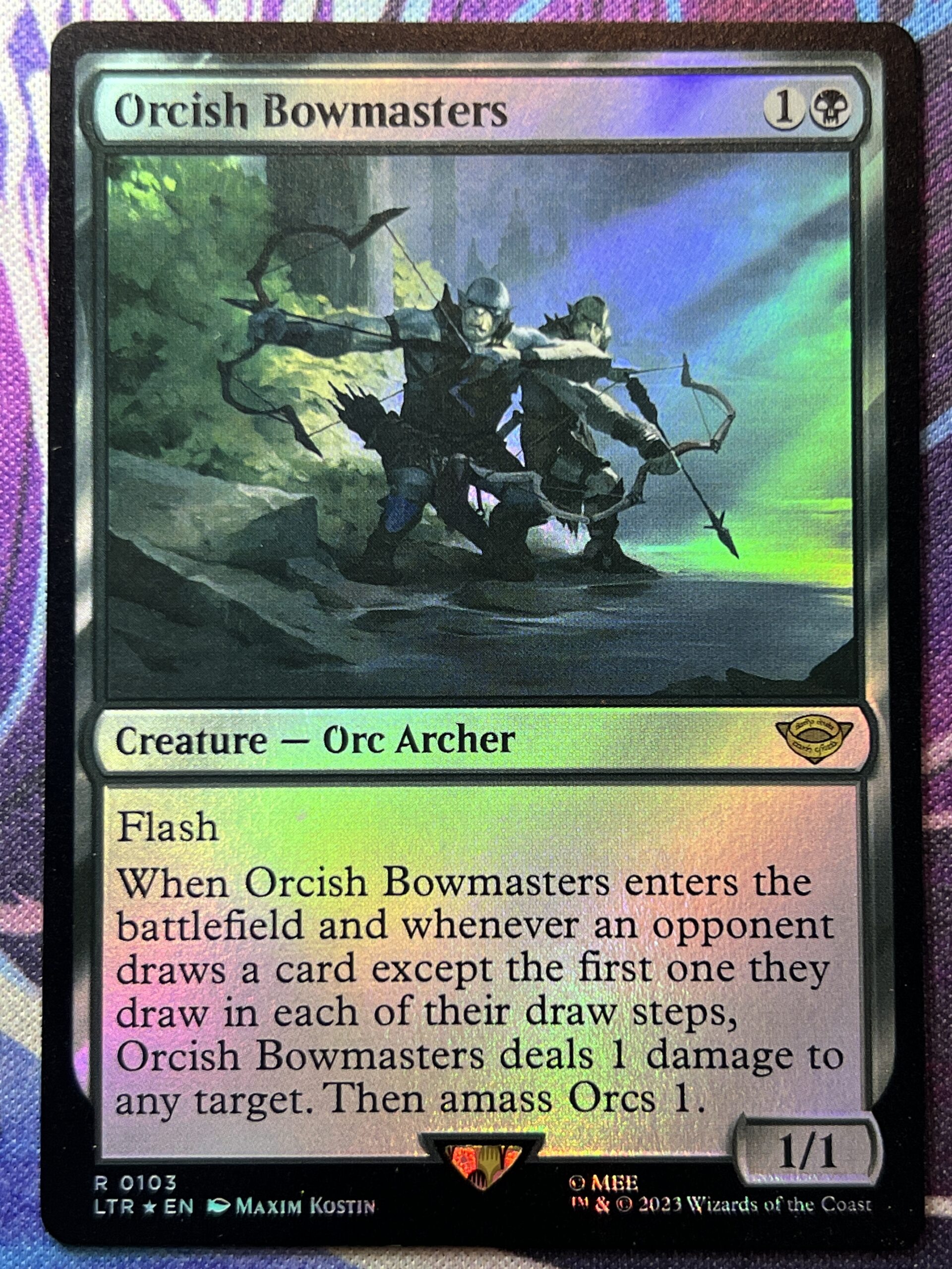 MTG Orcish bowmasters オークの弓使い 英語版 指輪物語 MTG オークの