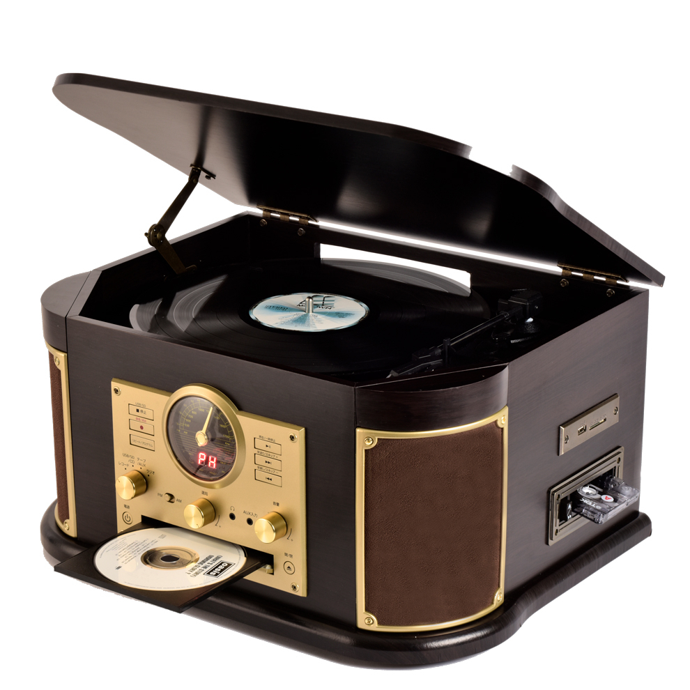 MUSITRENDレコードプレーヤーミュジックプレーヤー MT406 多機能