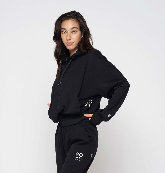OUTLET】Roxy 速乾 UVカット フーディ ジップパーカー FEELING COZY HOODIE