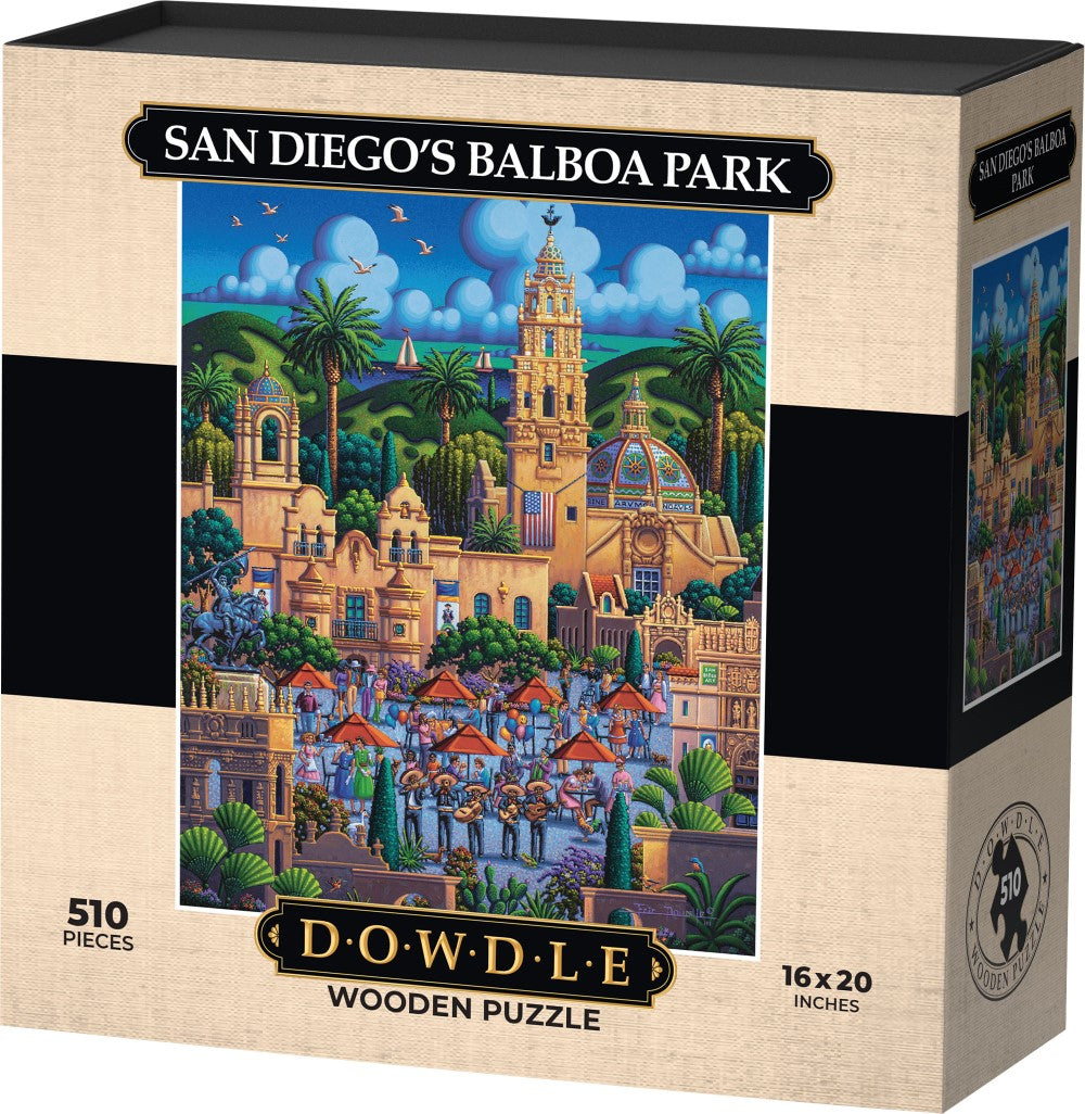 San Diego's Balboa Park - Wooden Puzzle | Dowdle Folk Art