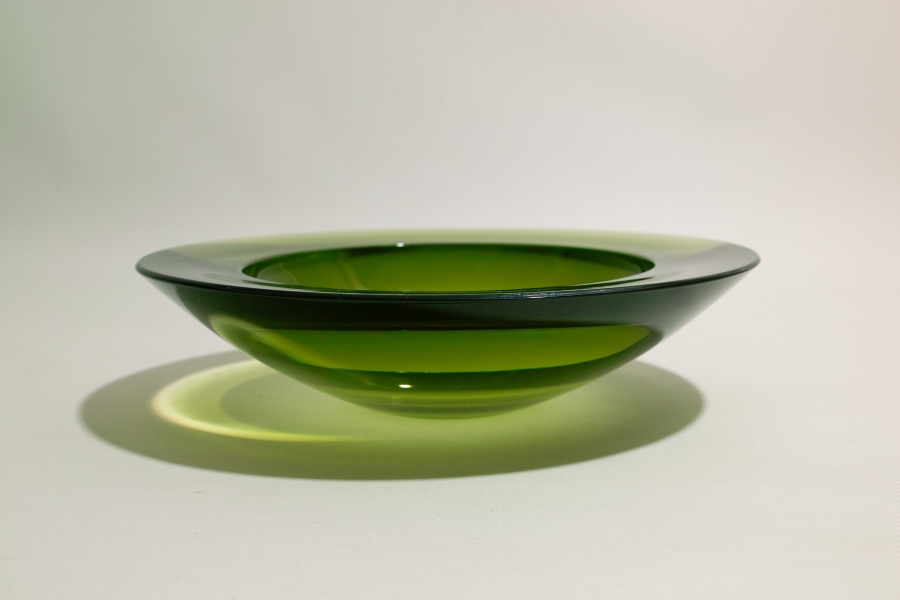 No.6840「グリーンガラスボウル：竹内伝治」SOLD | ボルトナットマーケット