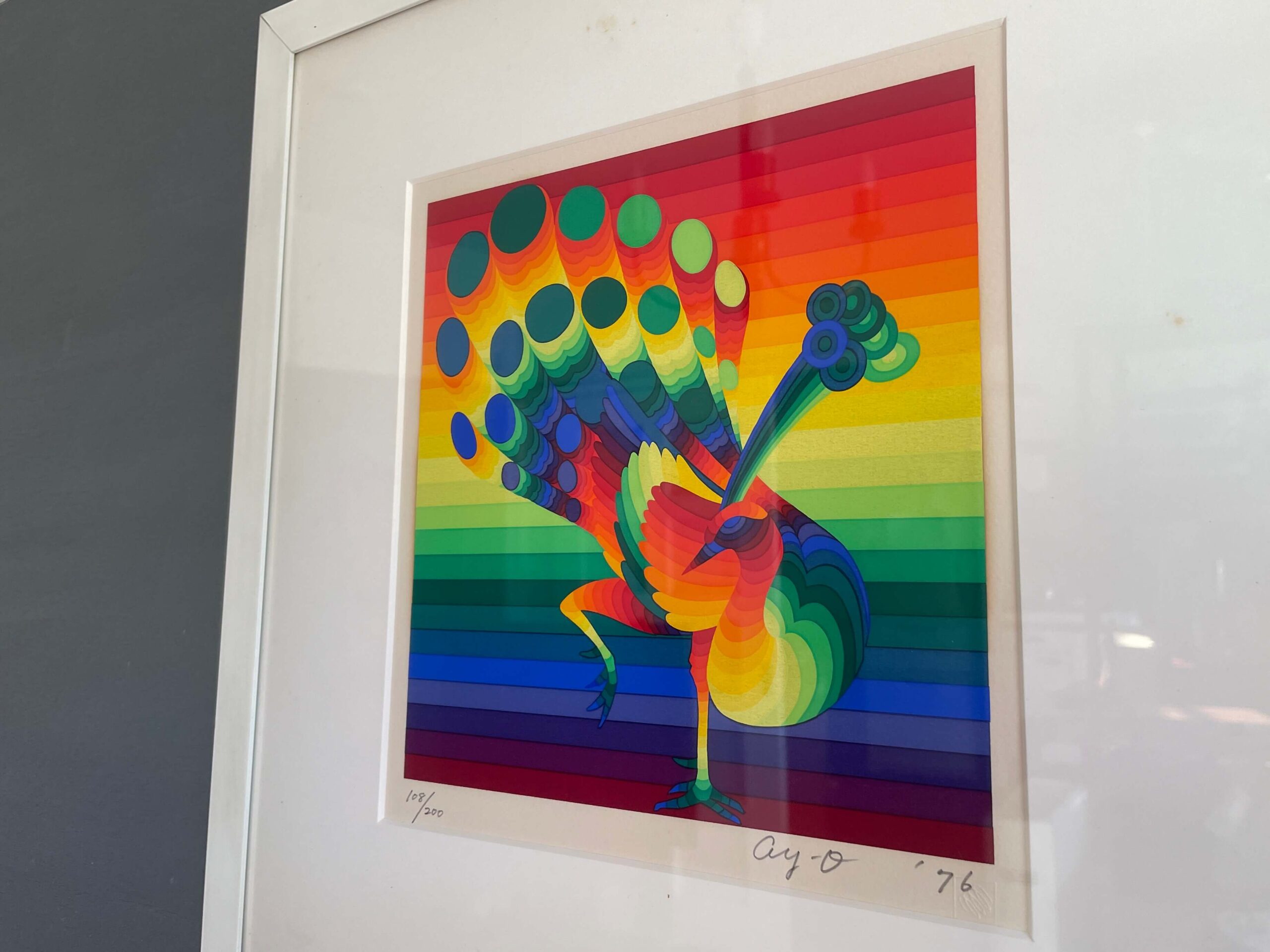 No.10210「シルクスクリーン：靉嘔 / アイオウ」41.5×41.5cm | ボルト