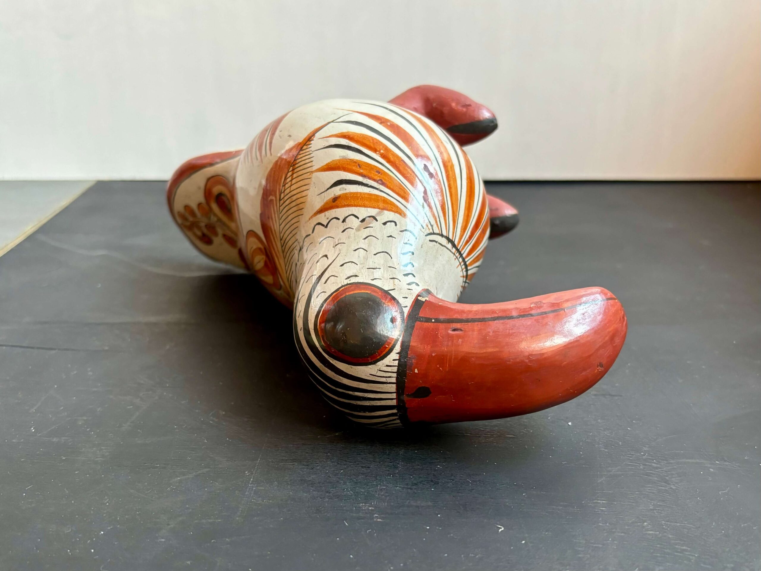 ビンテージトナラ陶器(メキシコ)イタリアワインデカンタ陶器作家物