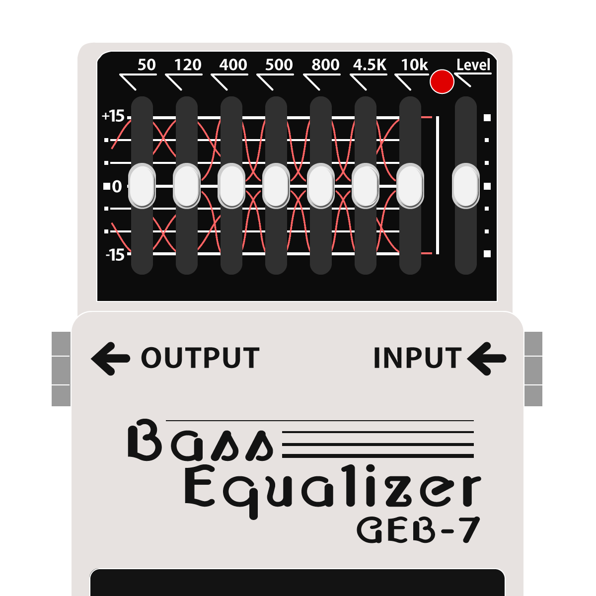 GEB-7 Bass Equalizer（ベース用グラフィックイコライザー） │ BOSS