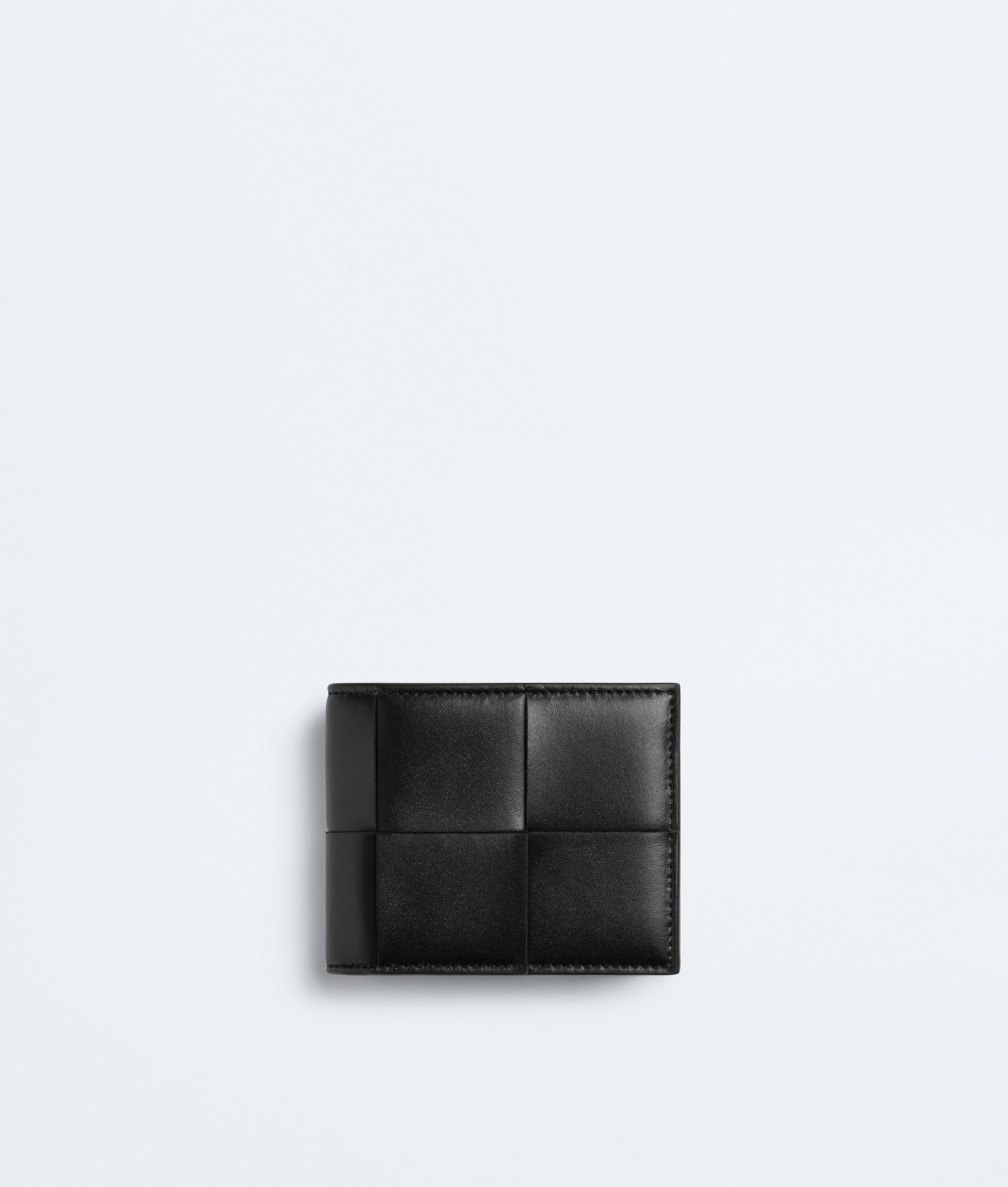 Men's Cassette Small Bi-Fold Wallet With Zip in Black | Bottega