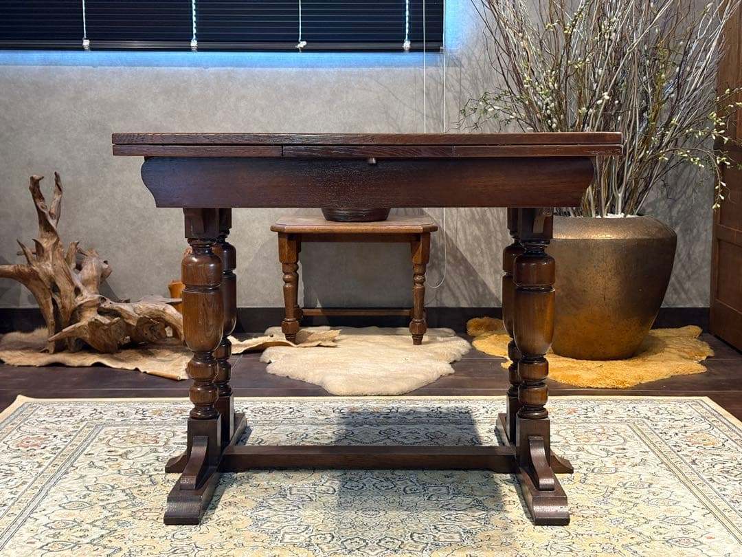 ロイズ・アンティークス ダイニングテーブル エクステンションテーブル