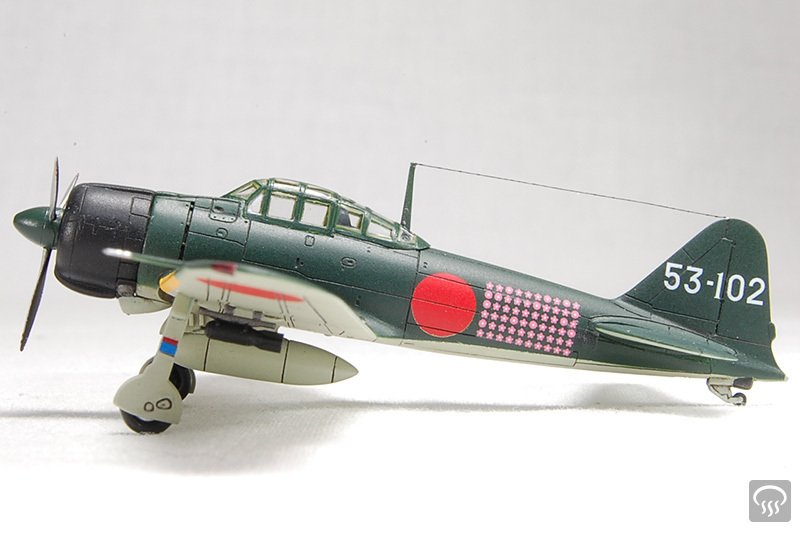 零式艦上戦闘機21型 岩本 徹三 飛曹長搭乗機リアルモーターライズ完成