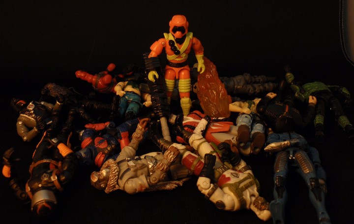 GI Joe アクションソルジャー フィギュア 火炎放射器 レトロ GI Joe