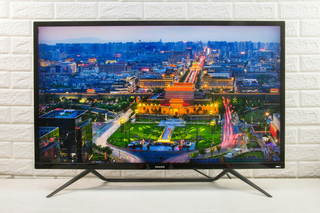 中古美品】PHILIPS モニター 436M6VBRAB/11 Momentum Ambiglow 搭載 4K