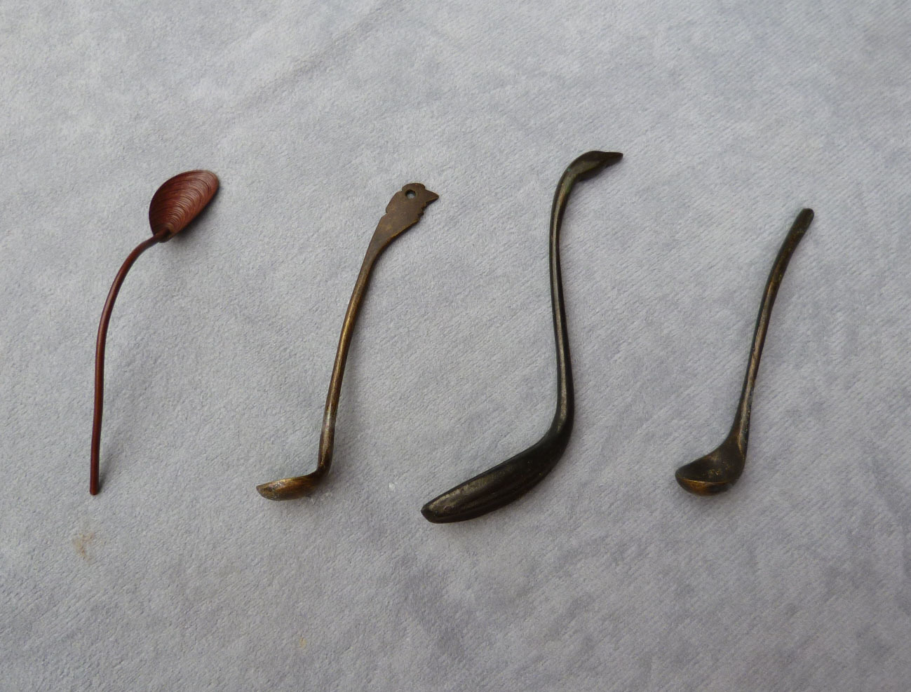 古銅製中国？水盤霊芝龍ミ10