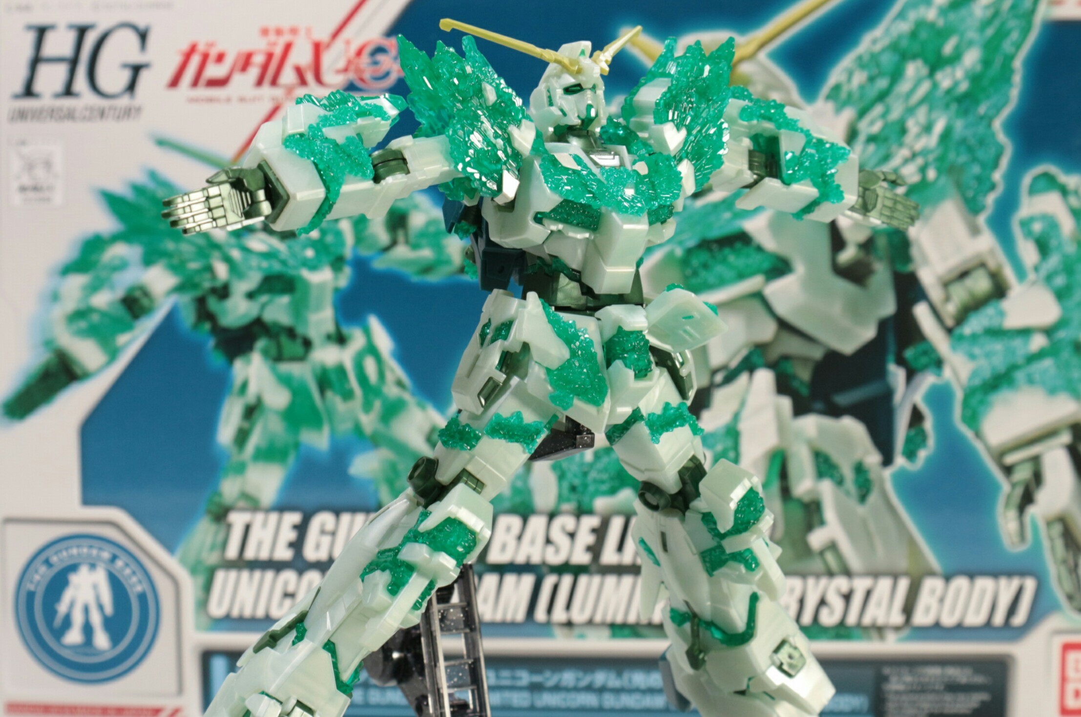 HG 1/144 ガンダムベース限定 ユニコーンガンダム(光の結晶体)のご紹介