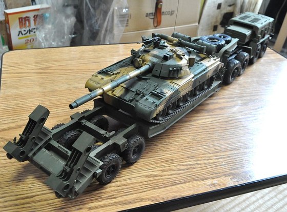 模型】トランペッター 1/35 MAZ-537Gトレーラー＆セミトレーラー 完成