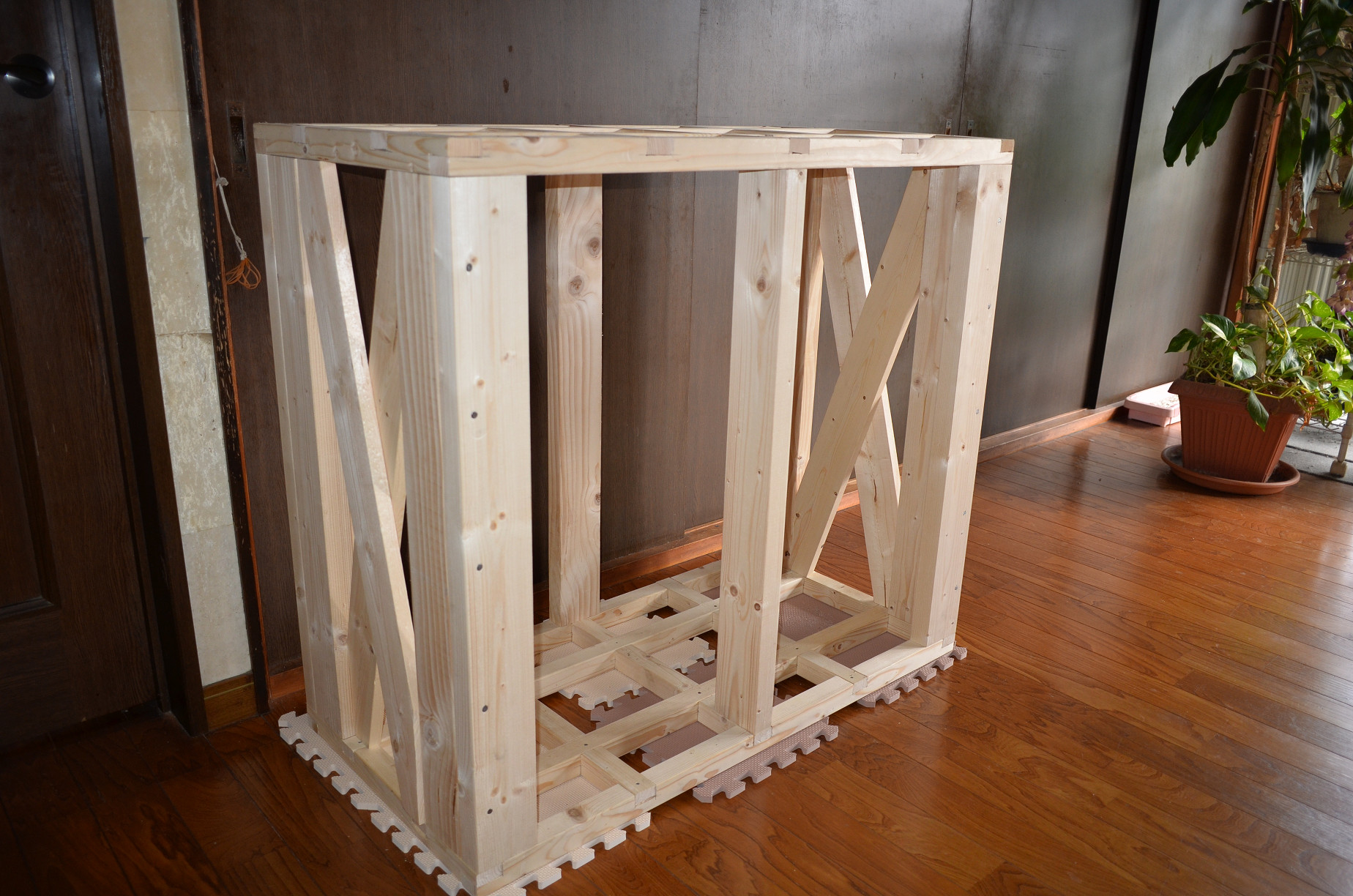 水槽台90cm用 補強柱付 水槽台90cm用 補強柱付 水槽台