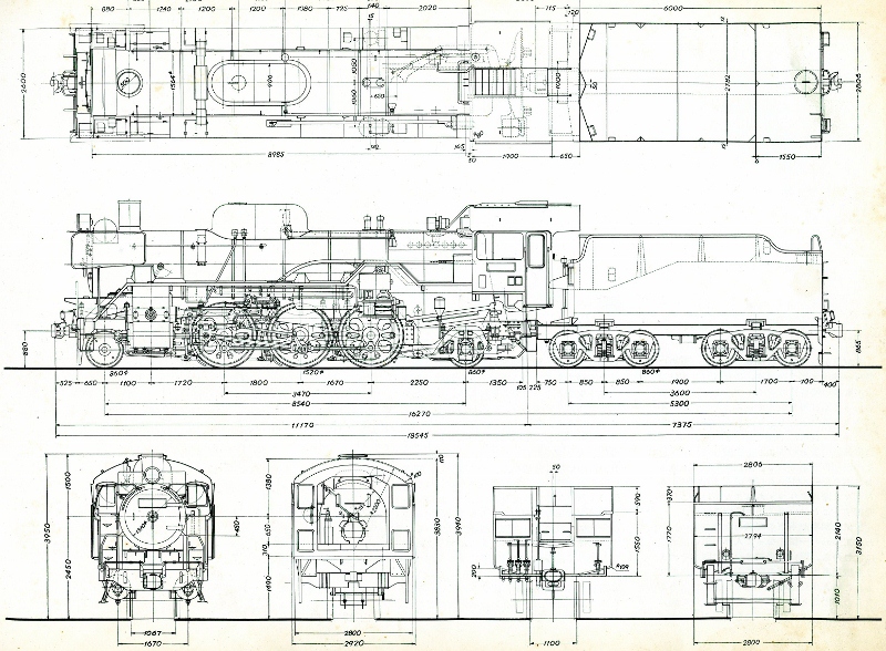 日本国有鉄道 蒸気機関車設計図面集
