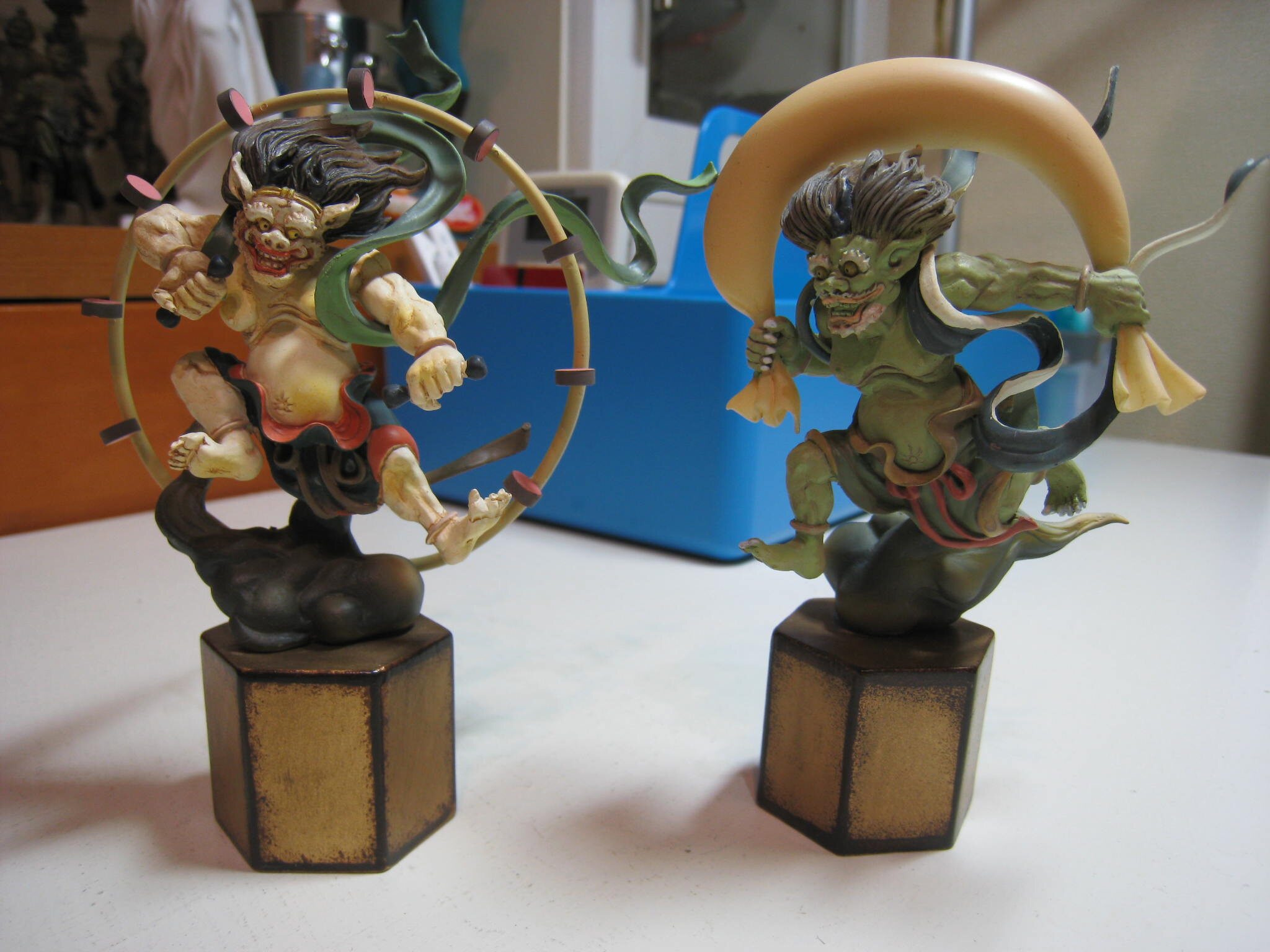 東京国立博物館 公式フィギュア 風神 雷神 セット 海洋堂美術立体図鑑