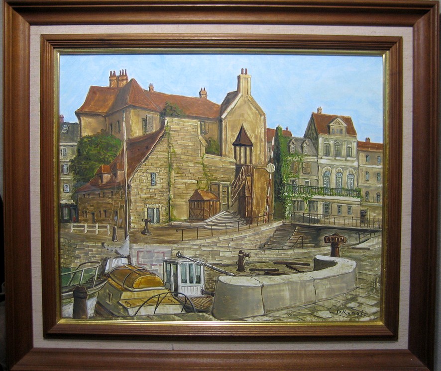 坂本益夫 さかもとますお 油彩 | 路地裏の骨董カフェ