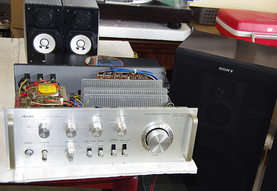 東芝AurexチューナーST320とアンプSB320 東芝AurexチューナーST320と