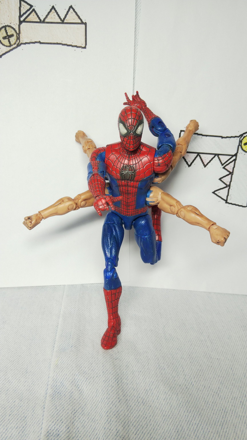 シックスアームスパイダーマン マーベルレジェンド リペイント - 怪獣