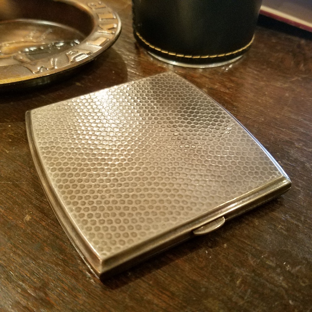 純銀950刻印 煙草入れ シガレットケース 金工 骨董古美術 Yahoo