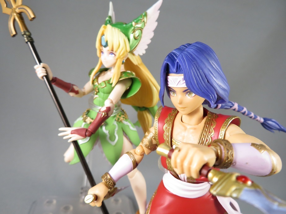 聖剣伝説3 フィギュア ホークアイ&リース 中古】【非常に良い】聖剣