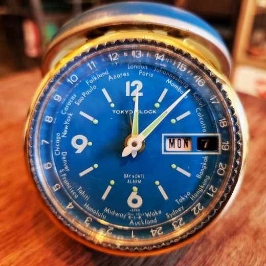 昭和レトロ 東京時計のワールドタイム・トラベルクロック（世界時計