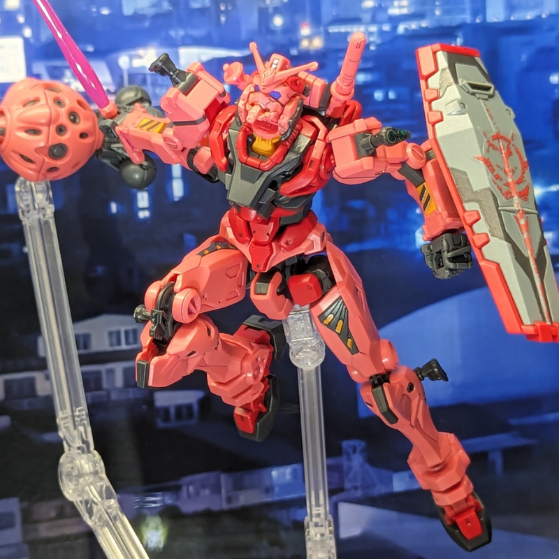 正式的 HG NEXT 赤いガンダムの塗装完成見本を展示、GUNDAM 1/144