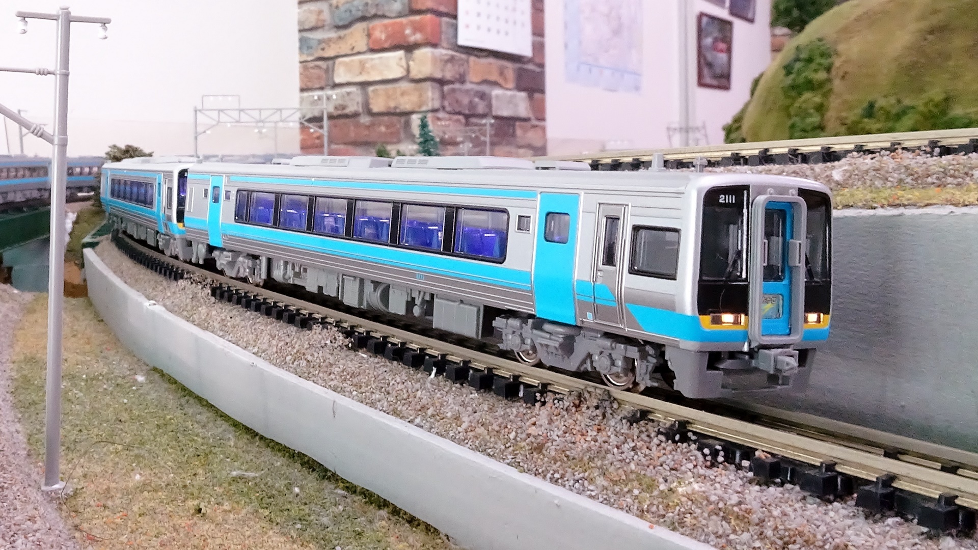 091F JR四国 キハ185系 特急「しおかぜ」ーRailGardenでの走行ー