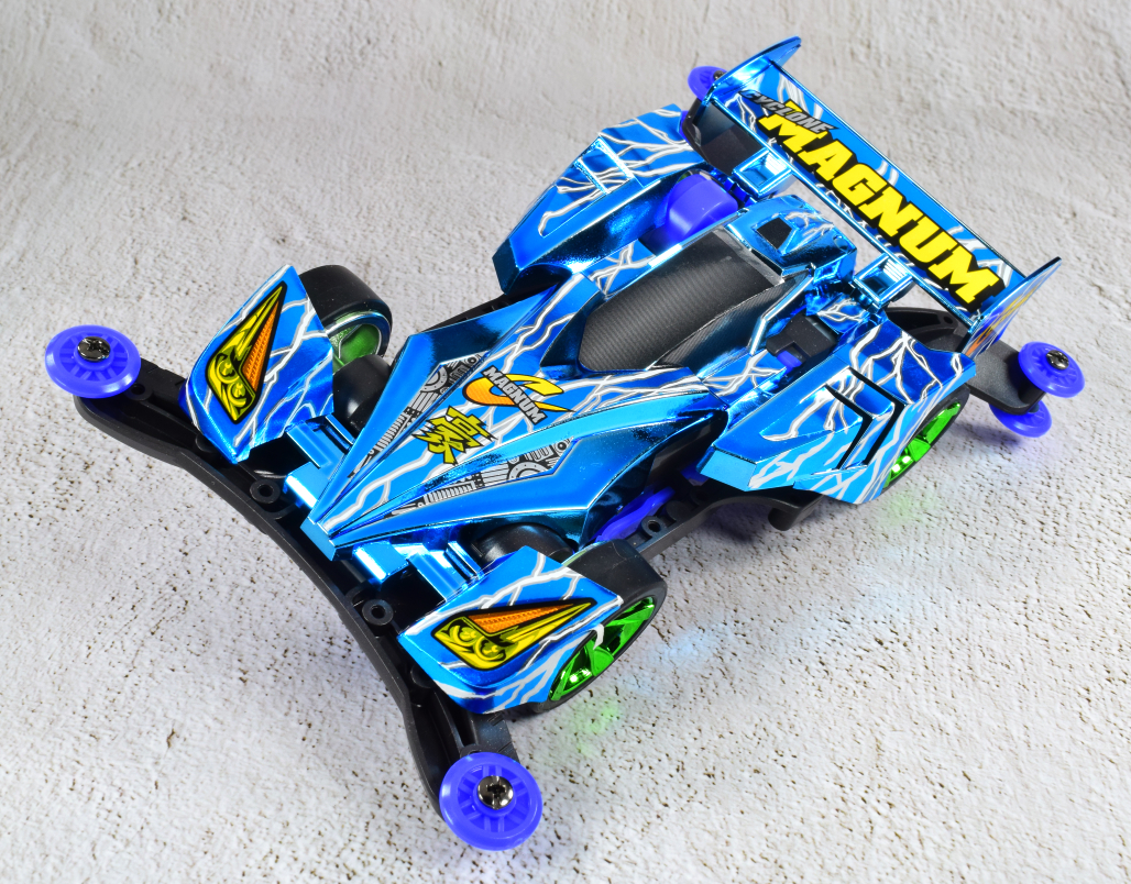 フルカウルミニ四駆シリーズ サイクロンマグナム ブルーメタリック Ver