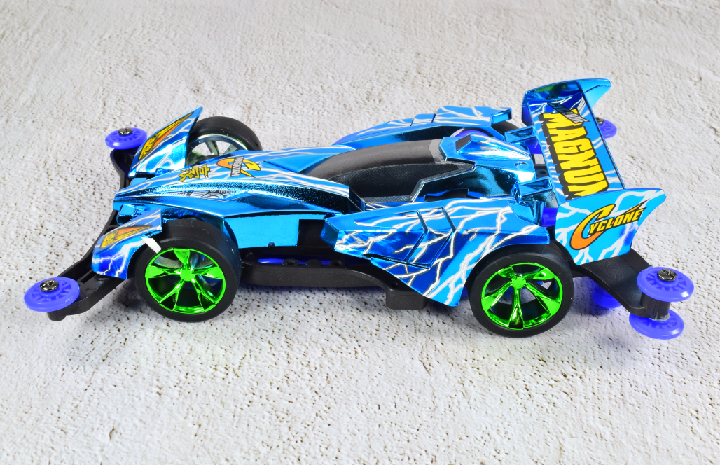 フルカウルミニ四駆シリーズ サイクロンマグナム ブルーメタリック Ver