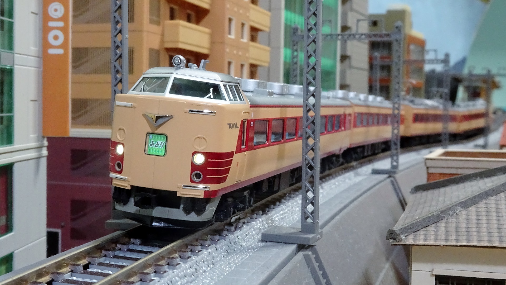 150F】485系 特急「みどり」 一粒で二度おいしい（笑）最短編成