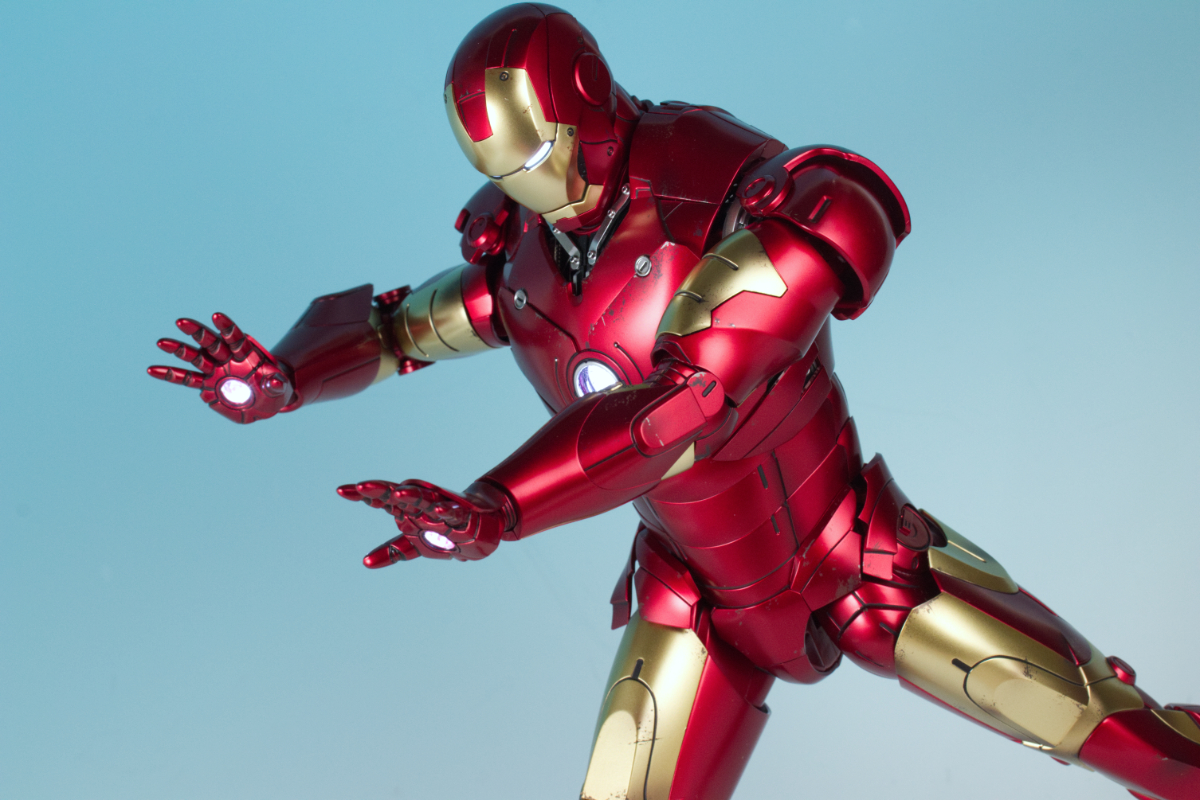 ホットトイズ】アイアンマン・マーク3（レッド＆シルバー・クロム