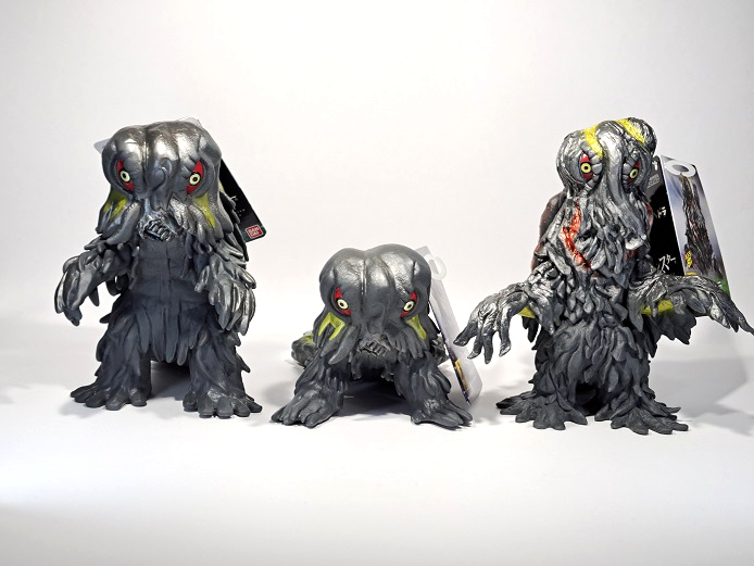 ゴジラ対ヘドラ（Y・MSF）ソフビフィギュア4体セット ゴジラ