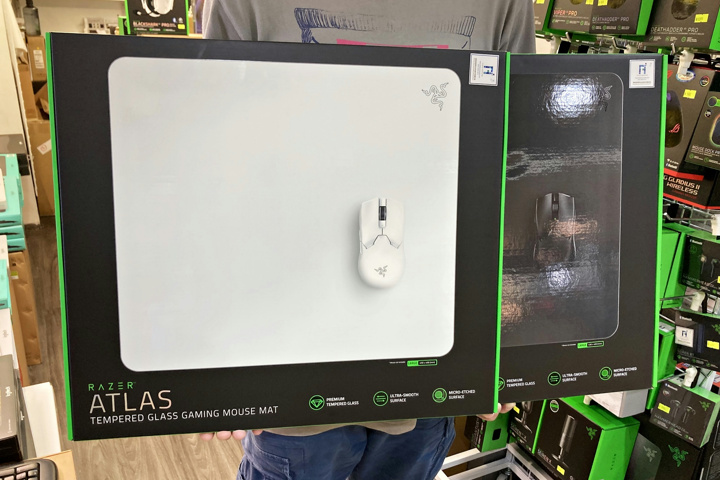 Razer Atlas ホワイト ゲーミングガラスマウスパッド Razer Atlas - 白