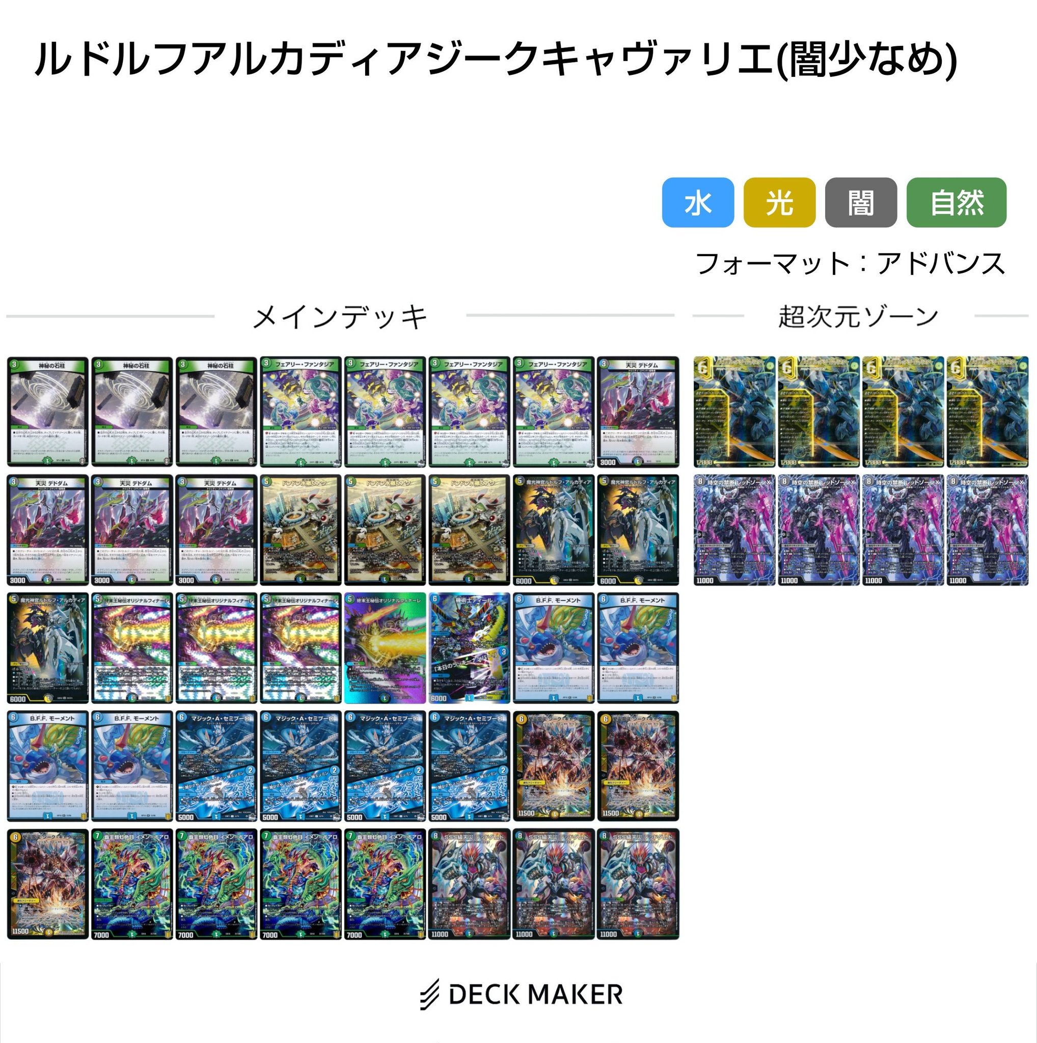 デュエマ ルドルフ アルカディア デッキ パーツ デュエマ デイガ