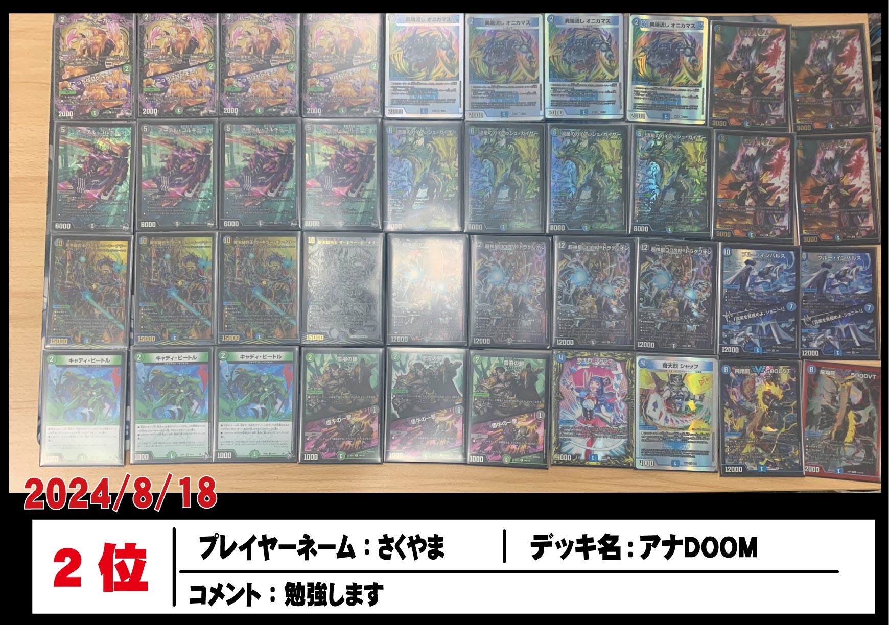 ダーツ天門 青白天門 デッキ デュエマ ラッキーダーツ”を軸にした『青