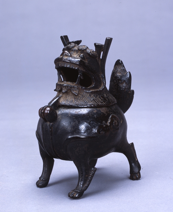 134『織部 獅子 香炉』/骨董品 古美術 古道具 アンティーク