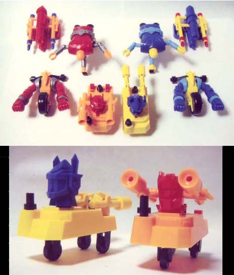 アオシマ○ミニ合体マシン「合体ロボット ドライガー」6号 未組立！