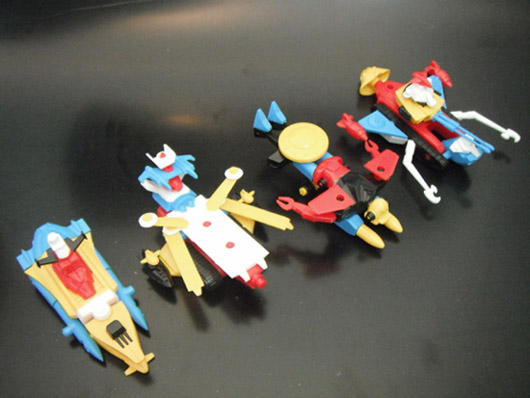 アオシマミニ合体マシン レッドコズミック 4種セット アオシマミニ合体