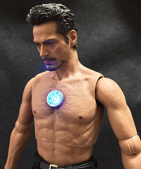 1/6 アイアンマン2 ホットトイズ トニー・スターク アークリアクター