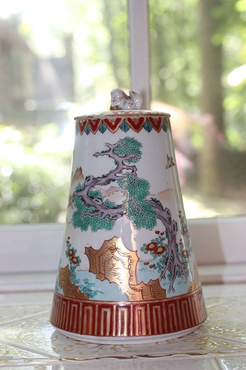 輸出明治有田・色絵水注 （肥蝶山信甫・田代紋左衛門） | 肥前陶磁器