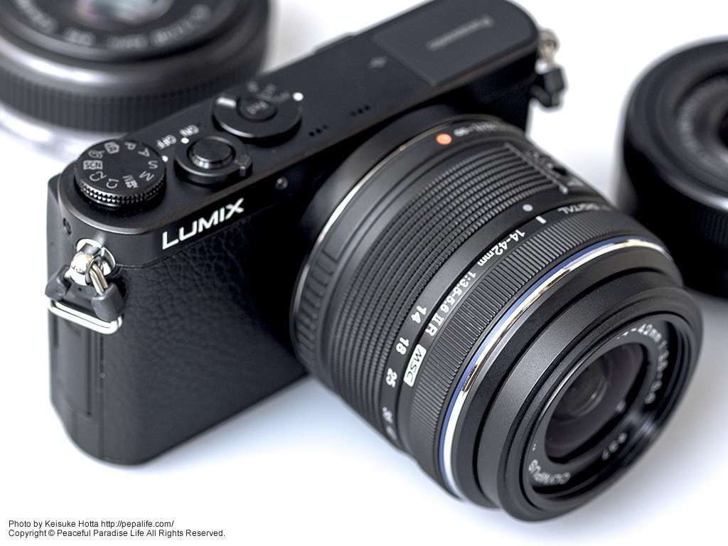 美品 LUMIX GM1 ブラック レンズセット オールブラック 黒ロゴカスタム