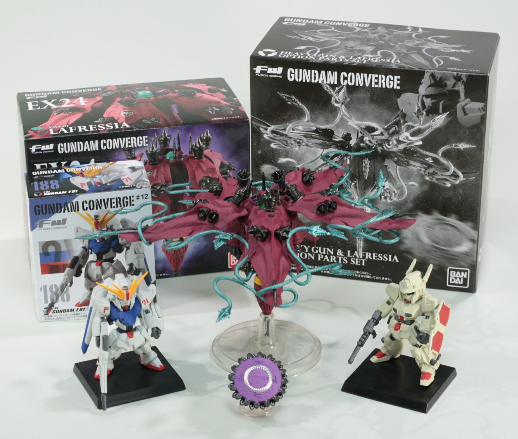 FW GUNDAM CONVERGE EX24 ラフレシア / ヘビーガン＆ラフレシア