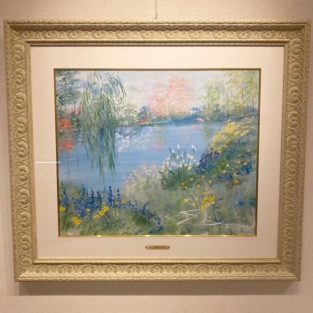 花とイングリッシュガーデンに想いをよせて～イーダ・ヴァリッキオ絵画